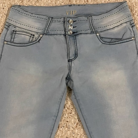 VIP Jeans with Blue Stitching - Picture 3 of 4
